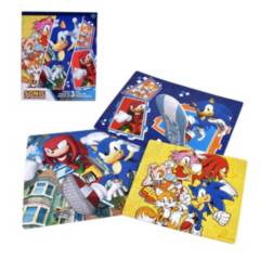 SONIC - Pack De Puzzles Sonic De 48 A 100 Piezas