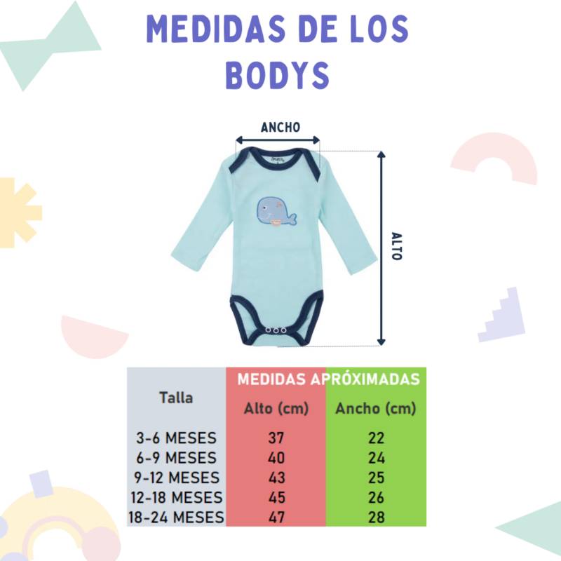 Set De 6 Body Talla 0 A 3 Meses Para Bebé Niña Manga