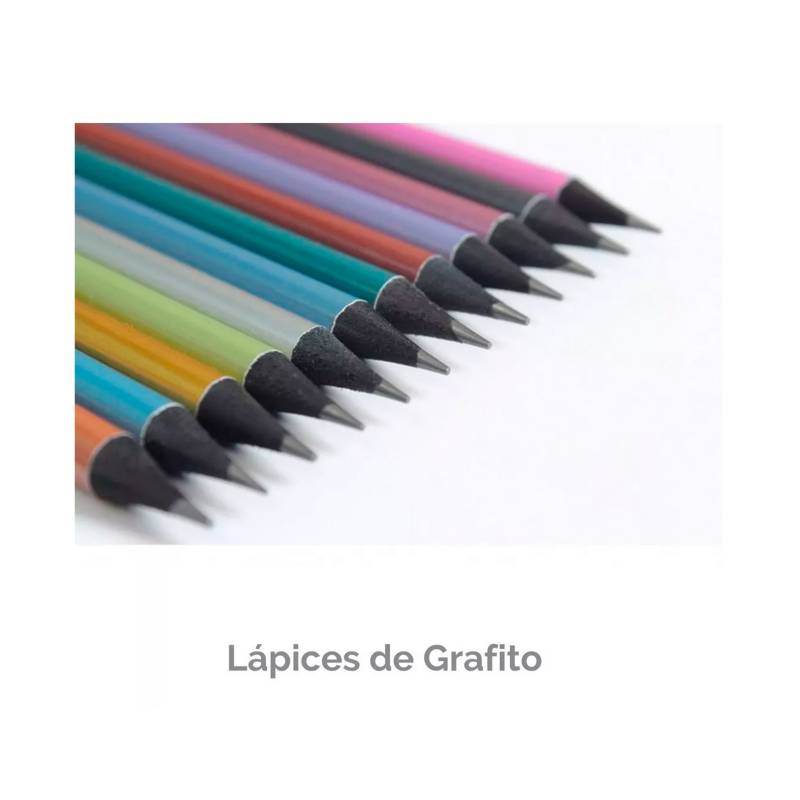 Kit De Lápices De Dibujo Y Boceto Malubero Multicolor Con Accesorios 145  Piezas