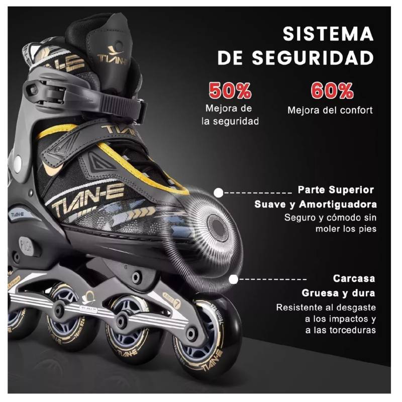 GENERICO Patines En Línea Profesionales De Adulto 38-36