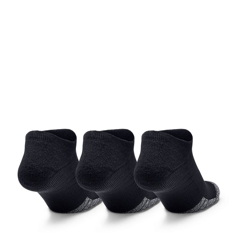 3 Pares de Calcetines Under Armour Heatgear No Show Unisex Negro