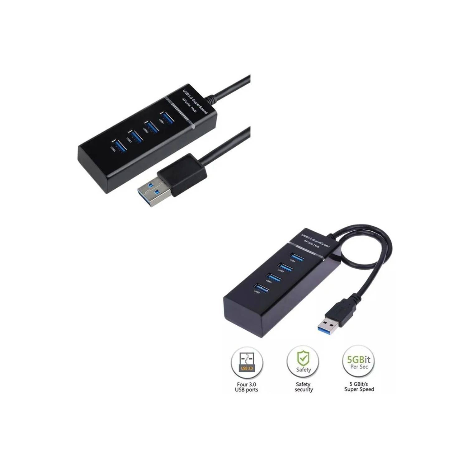 GENERICO Hub 7 Puertos Usb 3.0 Alta Velocidad Switch Indicador Led