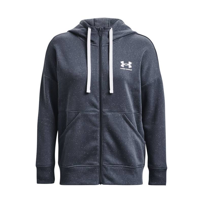 UNDER ARMOUR Poler n Buzo Mujer Rival Fleece Fz Hood Gris UNDER