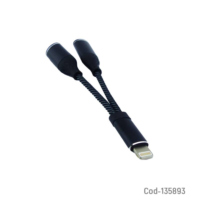 GENERICO - Cable Adaptador Bluetooth Iphone A Jack Hembra Y Iphone Cargador
