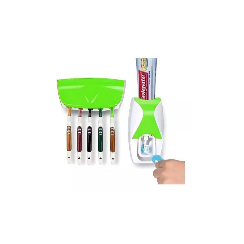 Dispensador Automatico Pasta Dental Y Porta Cepillo - Color