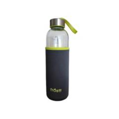 FROST - Botella de Agua Hidratación 525cc de Vidrio Con Funda