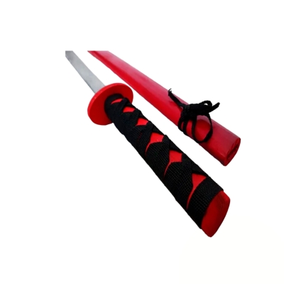 Espada katana juguete de madera pequeña Rojo