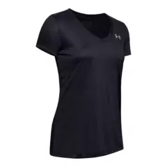 UNDER ARMOUR - Polera M/C Mujer Tech Ssv Solid-Blk Negro UNDER ARMOUR