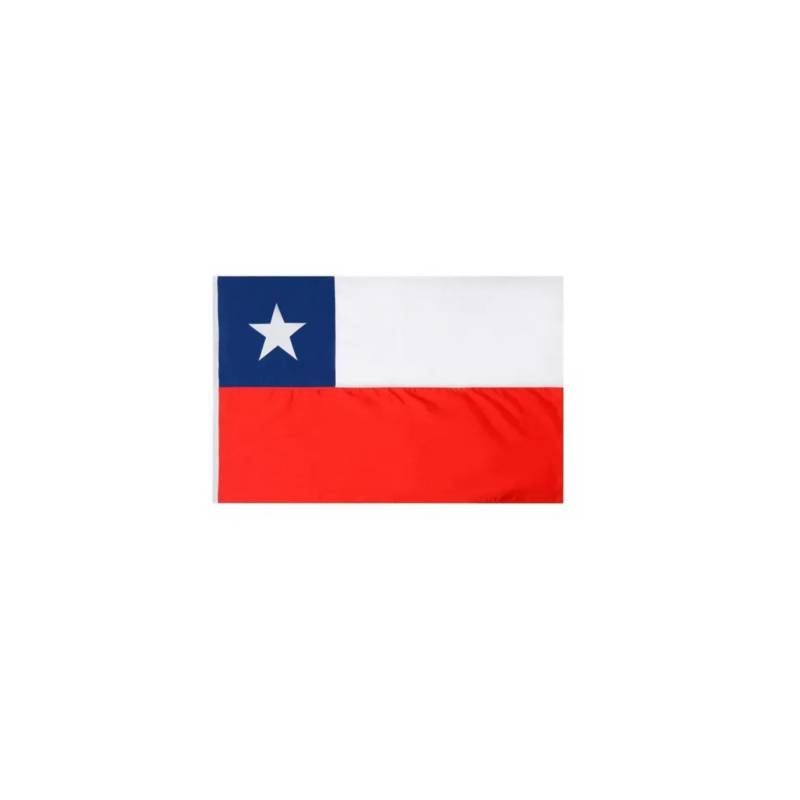 GENERICO - Banderas Chilenas 140x210cm Bandera De Chile Clasica Fiestas