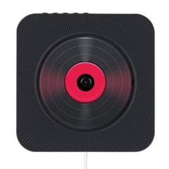 BRO TOUMI - Reproductor de CD Radio FM Bluetooth USB de montaje en pared-Negro