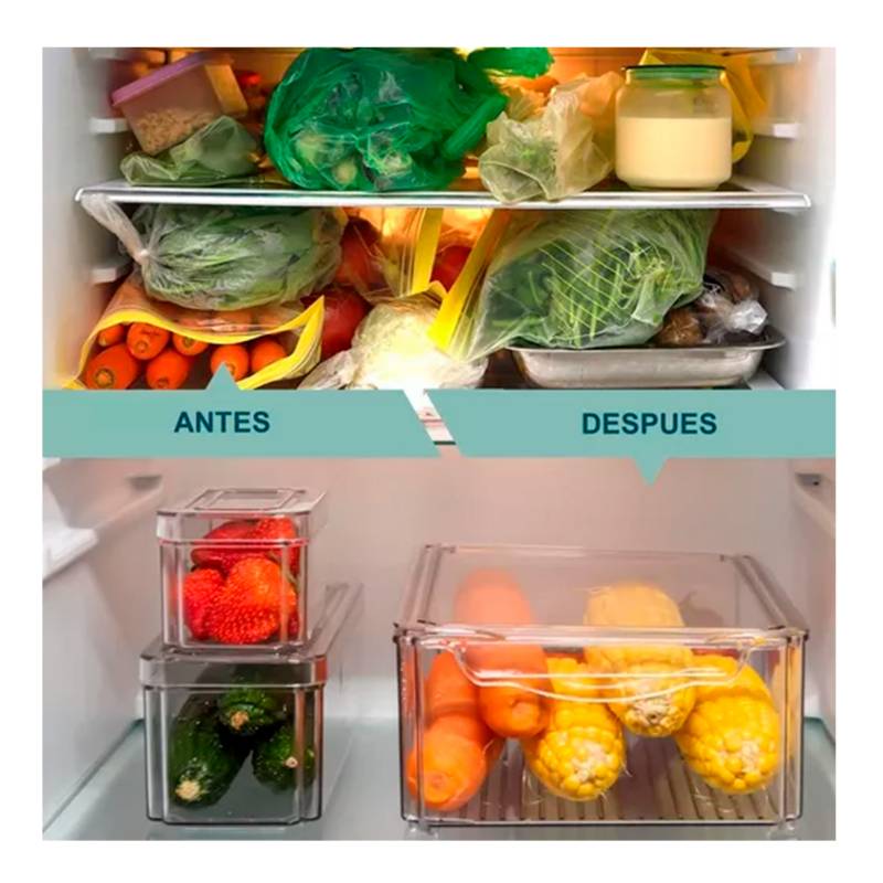 CASATUA Contenedores Alimento Organizar Refrigerador Set 7