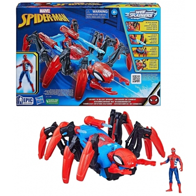 Hasbro - Spider-man - Vehículo aracnolanzador y figura de juguete Spider-Man  F78455L0, Spiderman