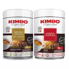 KIMBO - Café Molido Kimbo Aroma Gold y Café Italiano Kimbo Napoli