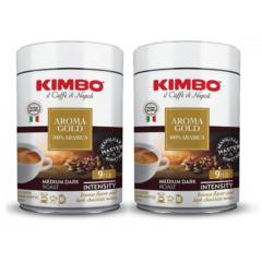KIMBO - Pack Café Kimbo Aroma Gold Arábica 100% Molido 2 X 250gr