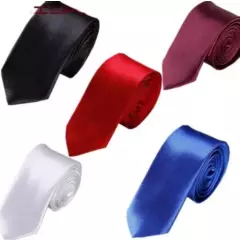 GENERICO - Corbata de color sólido de 5 cm para Hombre