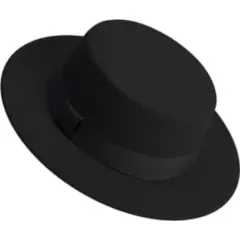 GENERICO - Sombrero español fieltro negro 0013NE