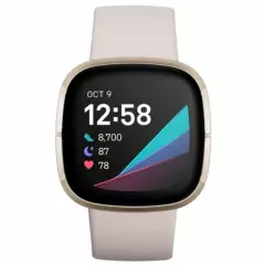 FITBIT - Fitbit Sense smartwatch Blanco/Oro Stainless