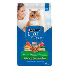 PURINA - Purina Cat Chow Adultos Hogareños 8 kg