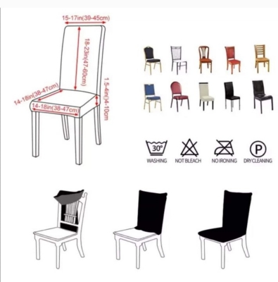 GENERICO Pack de 8 fundas de sillas Cuadrille Cafe