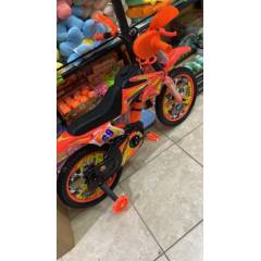 GENERICO - Bicicleta  tipo moto aro 16 color naranja(no es a motor)