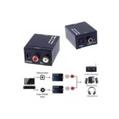GENERICO - Convertidor de Audio Digital A Rca Con Cable 5v Optico Analogo
