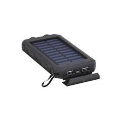 GENERICO - Cargador Portatil Solar Celular 10000mah Powerbank Con Luz