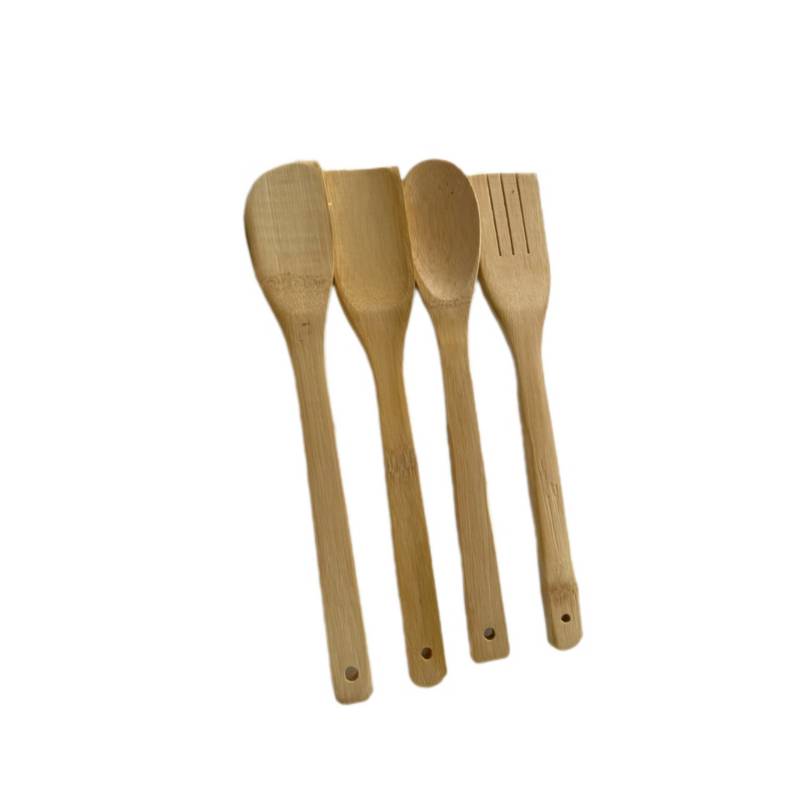 GENERICO Juego De Utensilios De Cocina Madera 4 Piezas