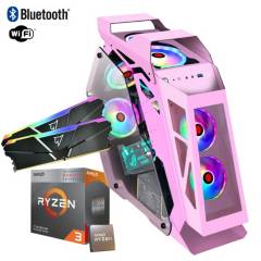 PANTHER - Pc Gamer Origin II Pink Amd Ryzen 3 3200g - 16gb Ram RGB - Ssd 500 GB