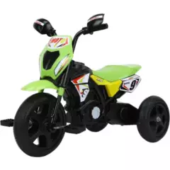 ABMTOYS - Triciclo Estilo Motocross Verde