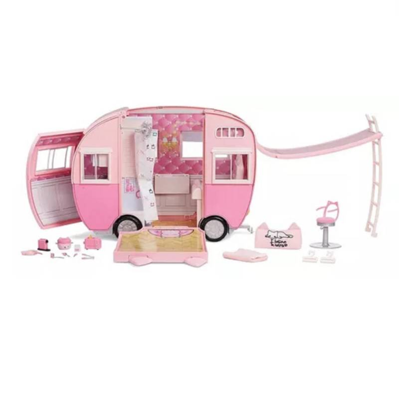 ARTIDIX Camper caravana rosa de la ni a gato Smallbox falabella