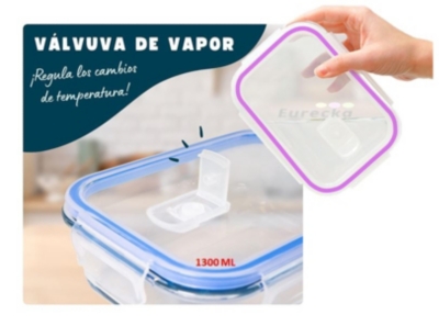 Set 3 Tupper Herméticos De Vidrio Para Comida Taper Comida