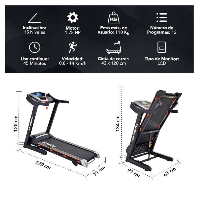 Trotadora Eléctrica Runner 600 C/app Zwift – BodyTrainer CL