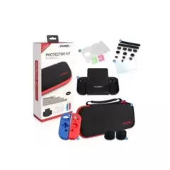 GENERICO - Kit Protector Nintendo Switch Bolso Lámina Grip Case Joy Con