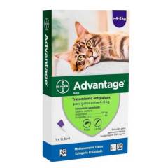 BAYER - Advantage Pipeta Antipulgas para Gatos de 4 a 8 kg