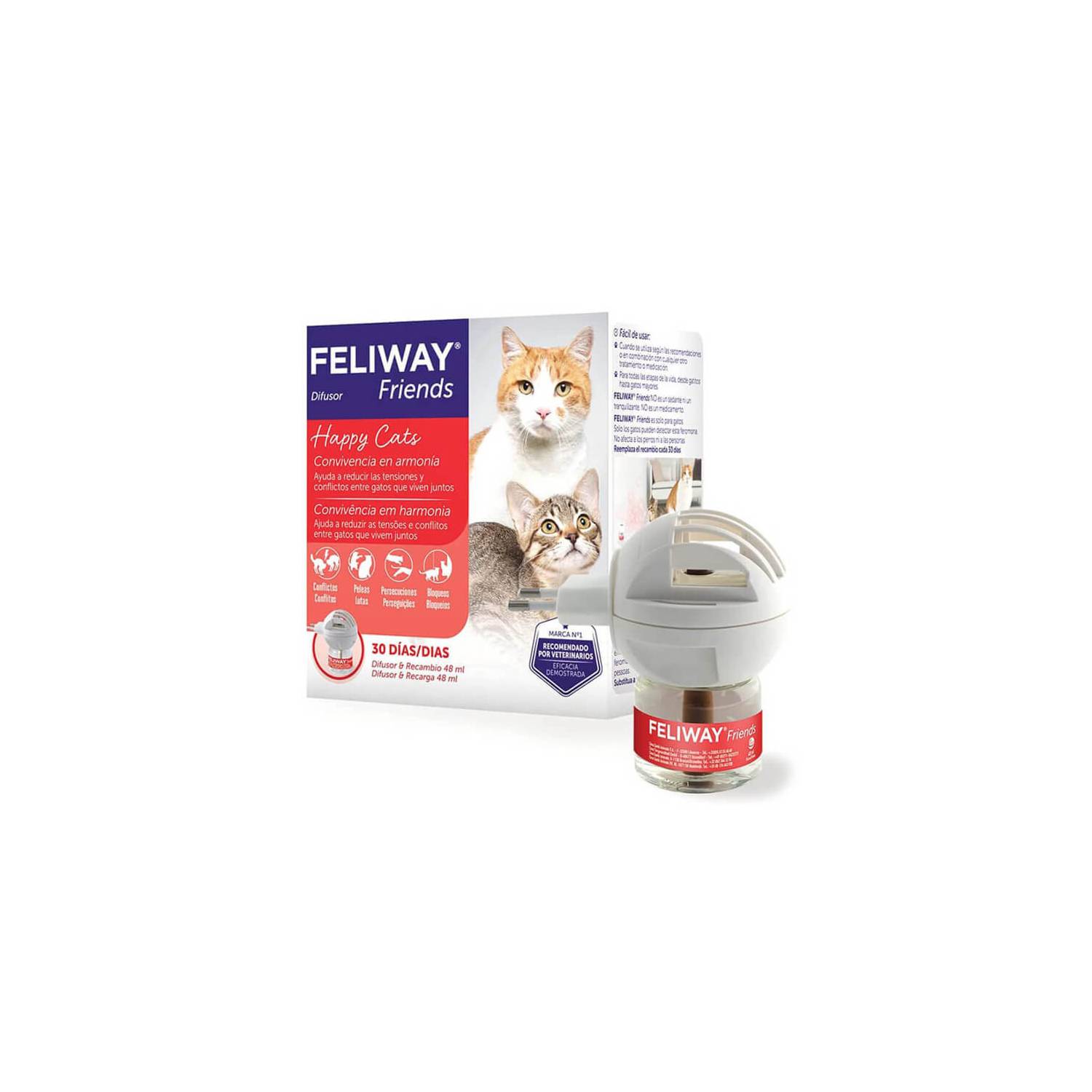 Feliway Friends Difusor + Repuesto. 48 Ml