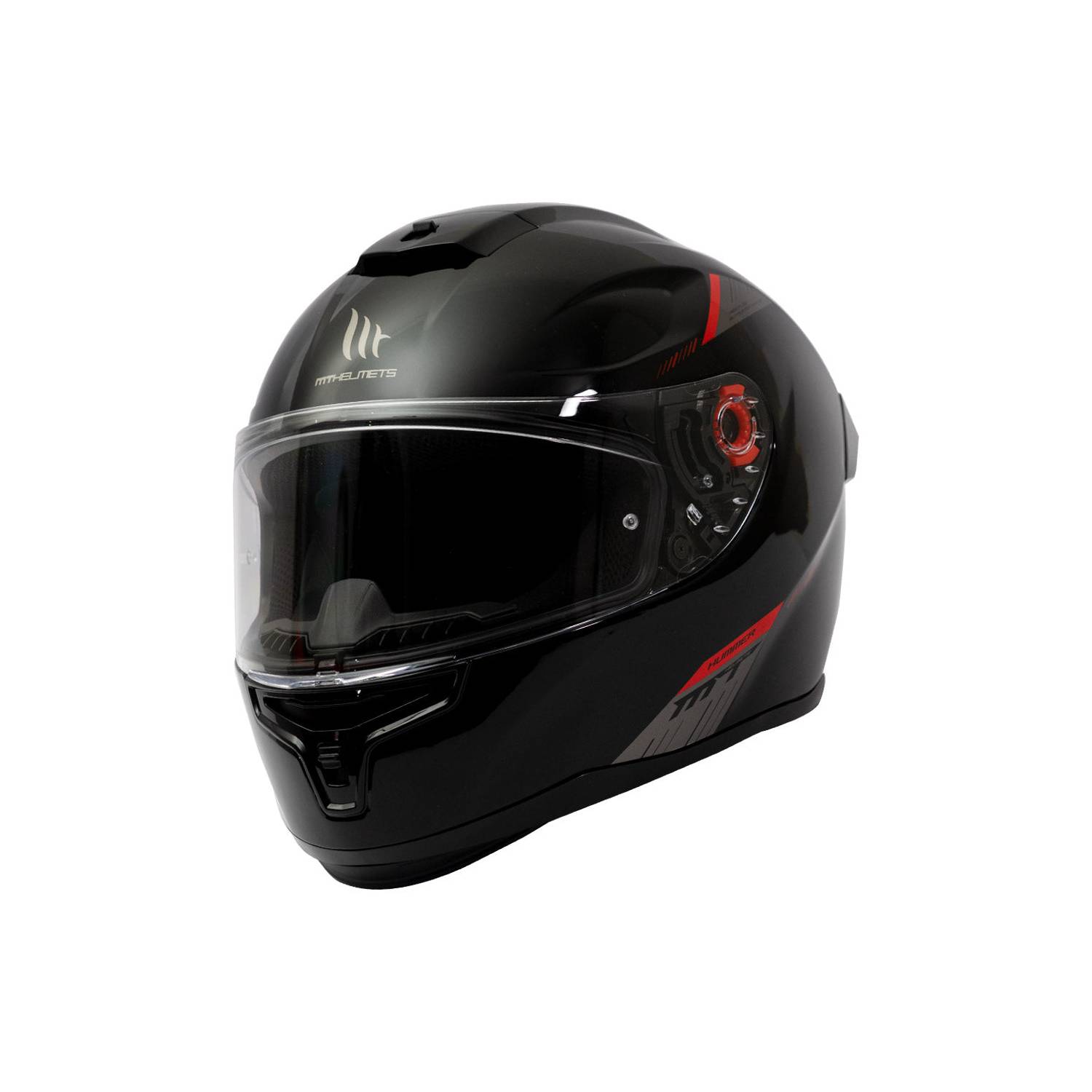 Casco de Moto MT Helmets Hummer Solid A1 Negro Brillo + Pantalla Dark –  Bikesport Chile