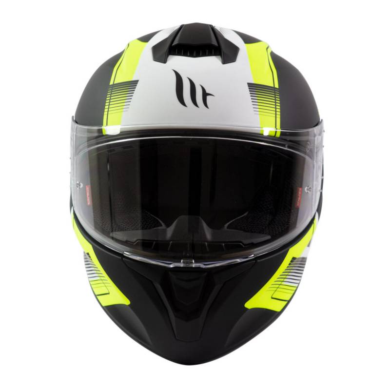  MT HELMETS TARGO Casco de Moto, Unisex Adulto, Amarillo Fluor, L