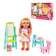 LITTLE MOMMY - Little Mommy Mi Primer Dia De Clases Mattel - Rubia