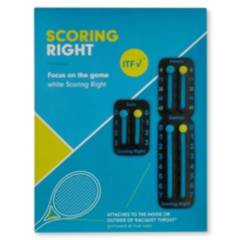 SCORING RIGHT - Marcador Puntos Raqueta Tenis Padel Anotador Negro
