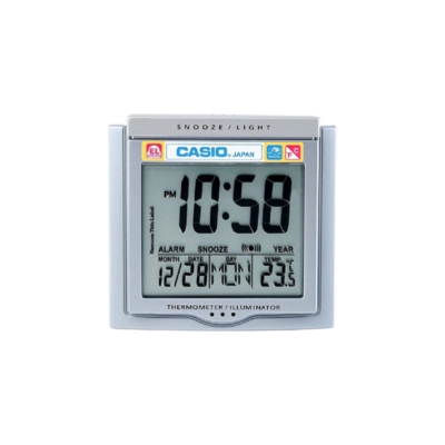 Reloj Despertador Casio Plateado DQ-750F-8DF