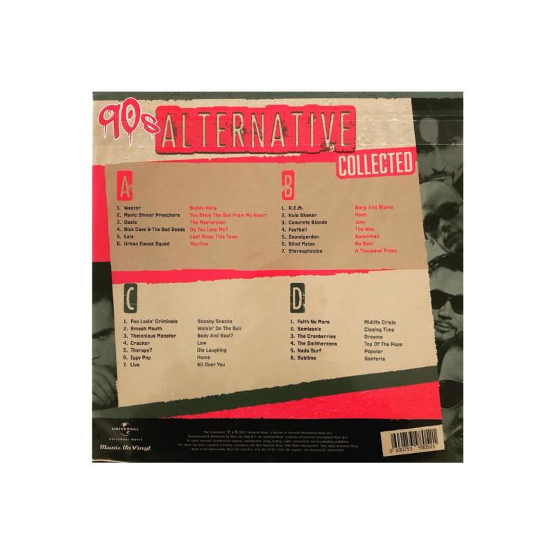 HITWAY MUSIC 90'S ALTERNATIVE - COLLECTED (2LP)(MAGENTA VINYL