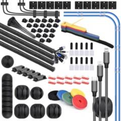 GENERICO - 204pcs Kit Organizador De Gestión De Cables