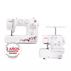JANOME - Combo Janome máquina de coser 311 y overlock 8002D