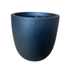 VADELL - Macetero ovalado XL color negro