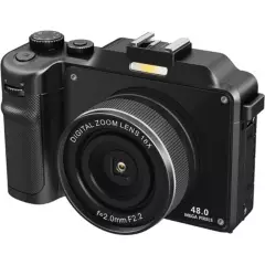 RENVMEXY - Cámara Digital Selfie SLR RENVMEXY 4K 48MP FSD-X9 Negro 64GB….