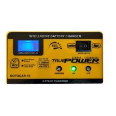 TRUEPOWER - Cargador Batería Truepower Motocar 15 6/12v 15a Smart