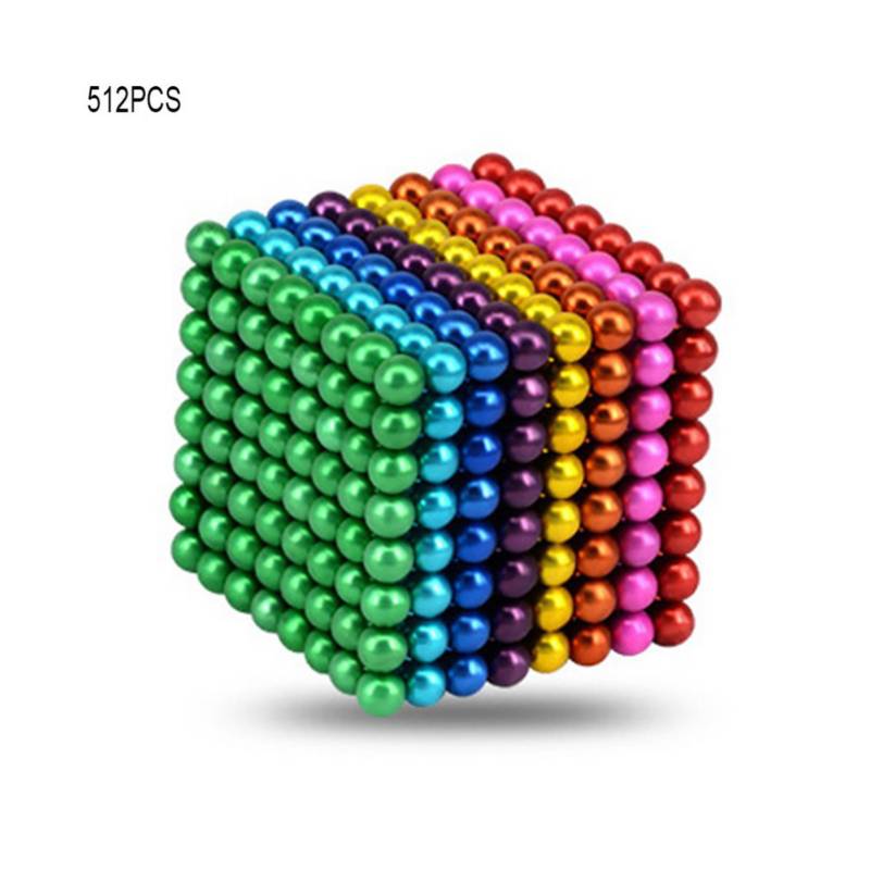GENERICO 512pcs Bolas Magnéticas 1000 Coloridas Bolas Magnéticas Buck