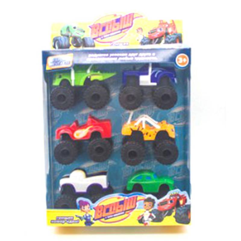 GENERICO - 6PCS/Lot Monster Machines Rusia Kid Toys Blaze Miracle Cars