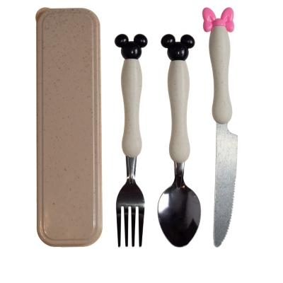 Set Cubiertos 8 Beige Topsoc