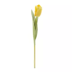 THE GREEN ELEMENT - Planta artificial Tulipan Amarillo 35 Cm